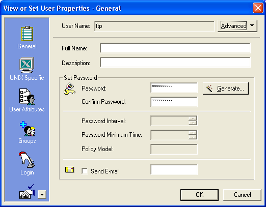 De configuratie is vooral een kwestie van een heleboel informatie invullen in allerlei windows.