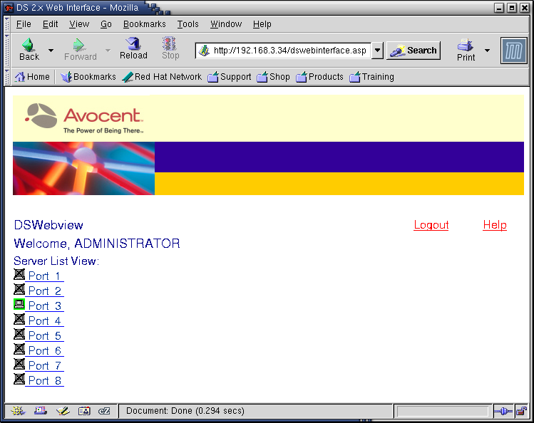 Door DSWebview op een ISS server te installeren, kan de DSView interface ook via het web worden geopend